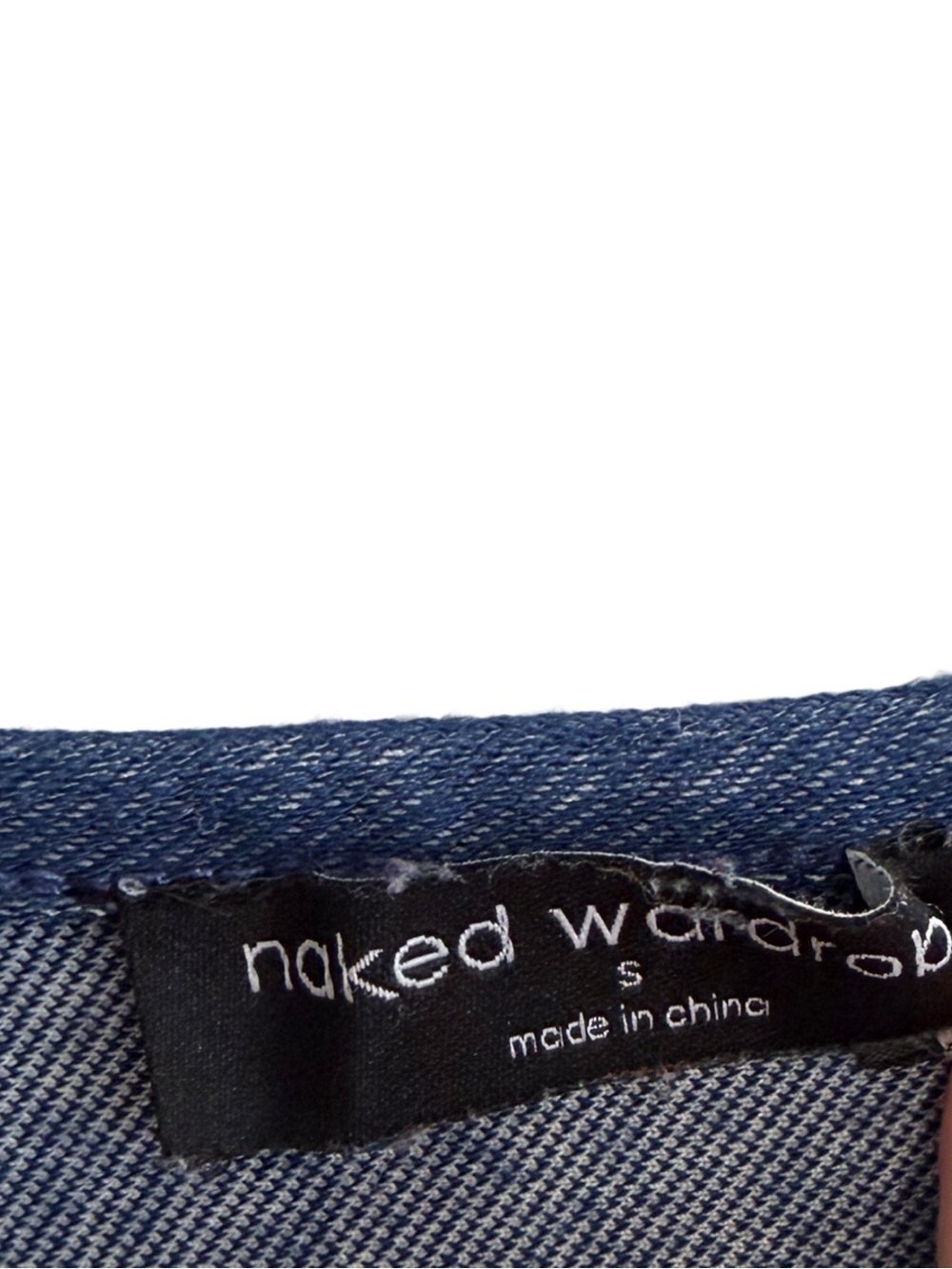 Naked Wardrobe Stretch Cotton Body-Con Maxi Dress in Denim Size small - Picture 6 of 6